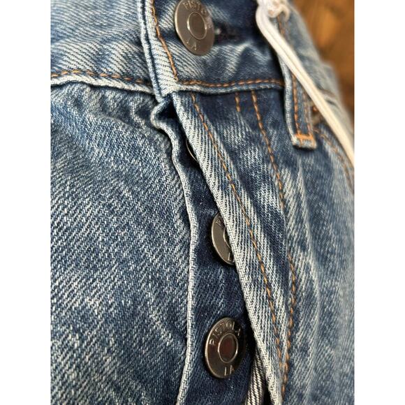 PISTOLA Nova Blossom Shorts Womens Size 26 Blue Denim Pockets Button Fly Outdoor - Picture 8 of 9